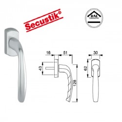 Hoppe New York 32-42mm (VarioFit) Secustik Pencere Kolu F8707 Kahve