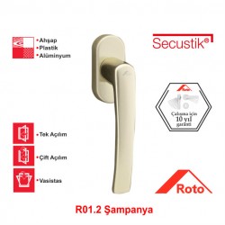 Roto Rotoline Secustik Pencere Kolu 40 mm - Şampanya