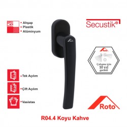 Roto Rotoline Secustik Pencere Kolu 40 mm - Koyu Kahve