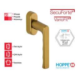 Hoppe Hamburg Pencere Kolu  Pim Ayarlı (VarioFit) Secu Forte - F4 Bronz