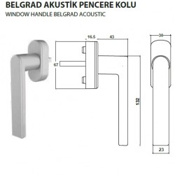 Windaform Belgrad Akustik Pencere Kolu - Beyaz*