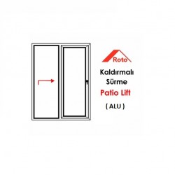 Patio Lift HBSB Sürme Sistemleri-37,5 mm Barelli İspanyolet - 300 kg ( ALU) - ASAŞPEN