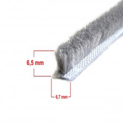 Sürme ve Cam Balkon Kıl Fitil ( Taban 6,7 x Yükseklik 6,5 mm )