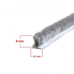 Sürme ve Cam Balkon Kıl Fitil ( Taban 6,7 x Yükseklik 8 mm )