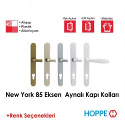 Hoppe New York 85 Eksen Aynalı Kapı Kolu - F8707 Koyu Kahve