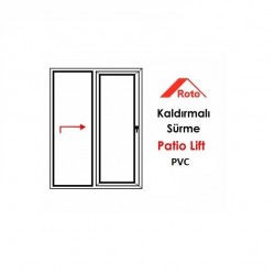 Patio Lift HBSB Sürme Sistemleri-37,5 mm Barelli İspanyolet - 300 kg ( PVC ) - REHAU