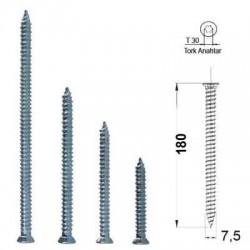 STD Buldeks Dubelsiz Montaj Vidası 7.5*180
